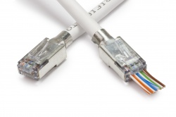 Shielded EZ-RJ45&reg; for CAT5e & CAT6 with External Ground 